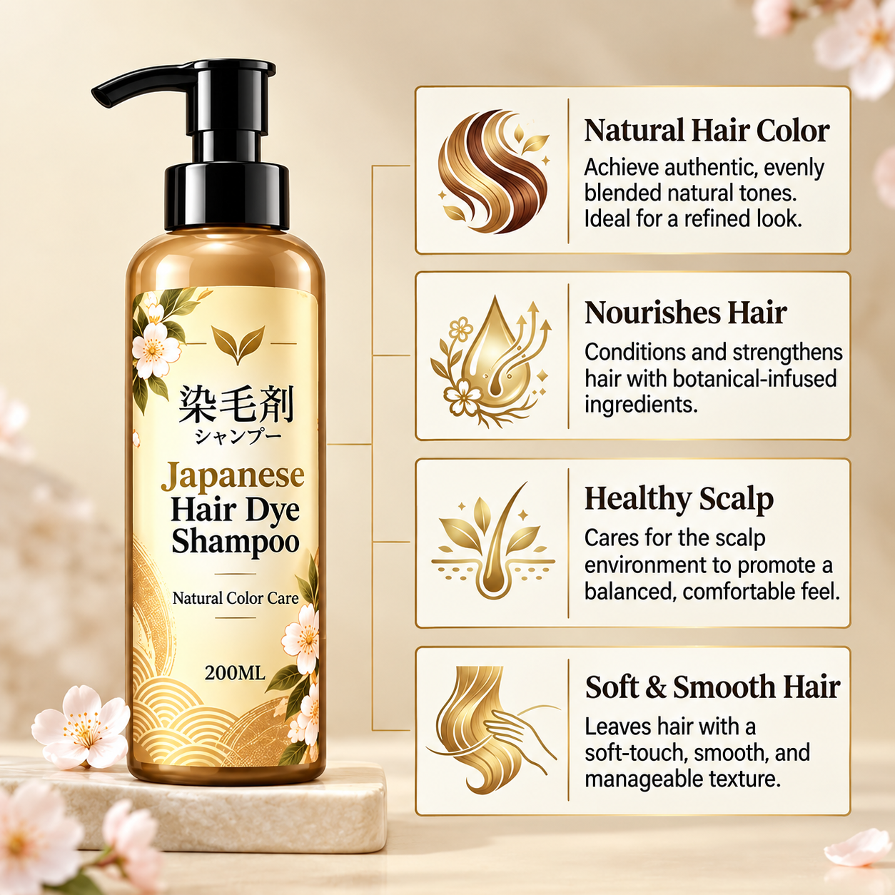 🎁EK K SAATH EK MUFT LIMITED TIME OFFER 🔥✨Japanese Long Lasting Natural Hair Dye Shampoo (1+1) - Image 7
