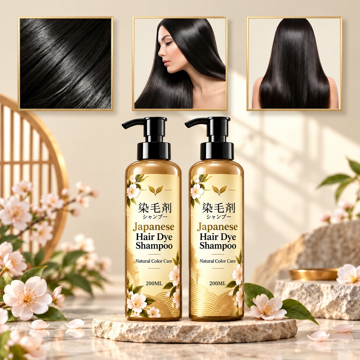 🎁EK K SAATH EK MUFT LIMITED TIME OFFER 🔥✨Japanese Long Lasting Natural Hair Dye Shampoo (1+1) - Image 6