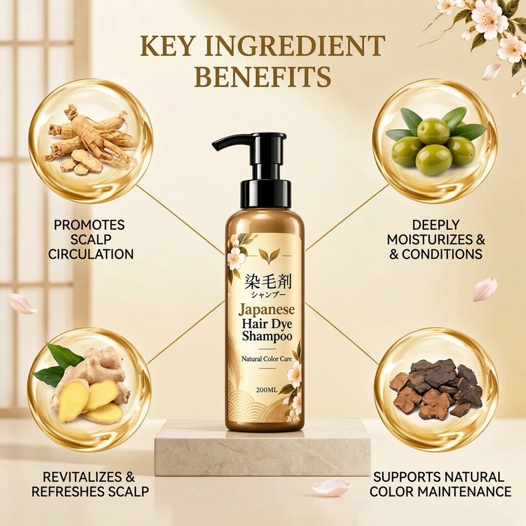 🎁EK K SAATH EK MUFT LIMITED TIME OFFER 🔥✨Japanese Long Lasting Natural Hair Dye Shampoo (1+1) - Image 2